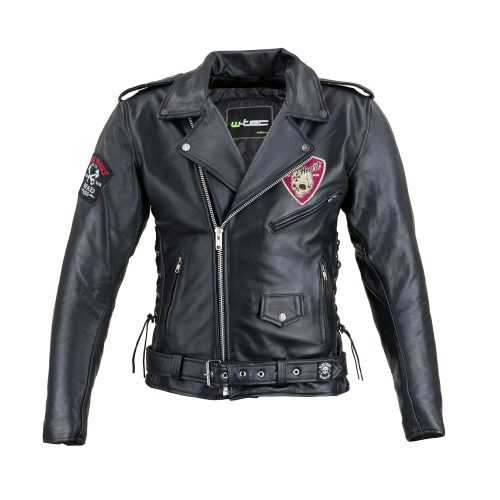 Bőr motoros kabát W-TEC Black Heart Perfectis  5XL  fekete W-tec