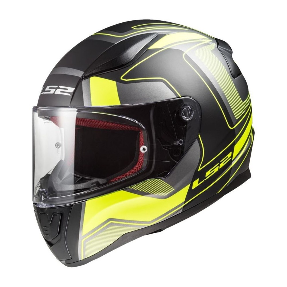 Bukósisak LS2 FF353 Rapid Carrera Black H-V Yellow  L(59-60) Ls2