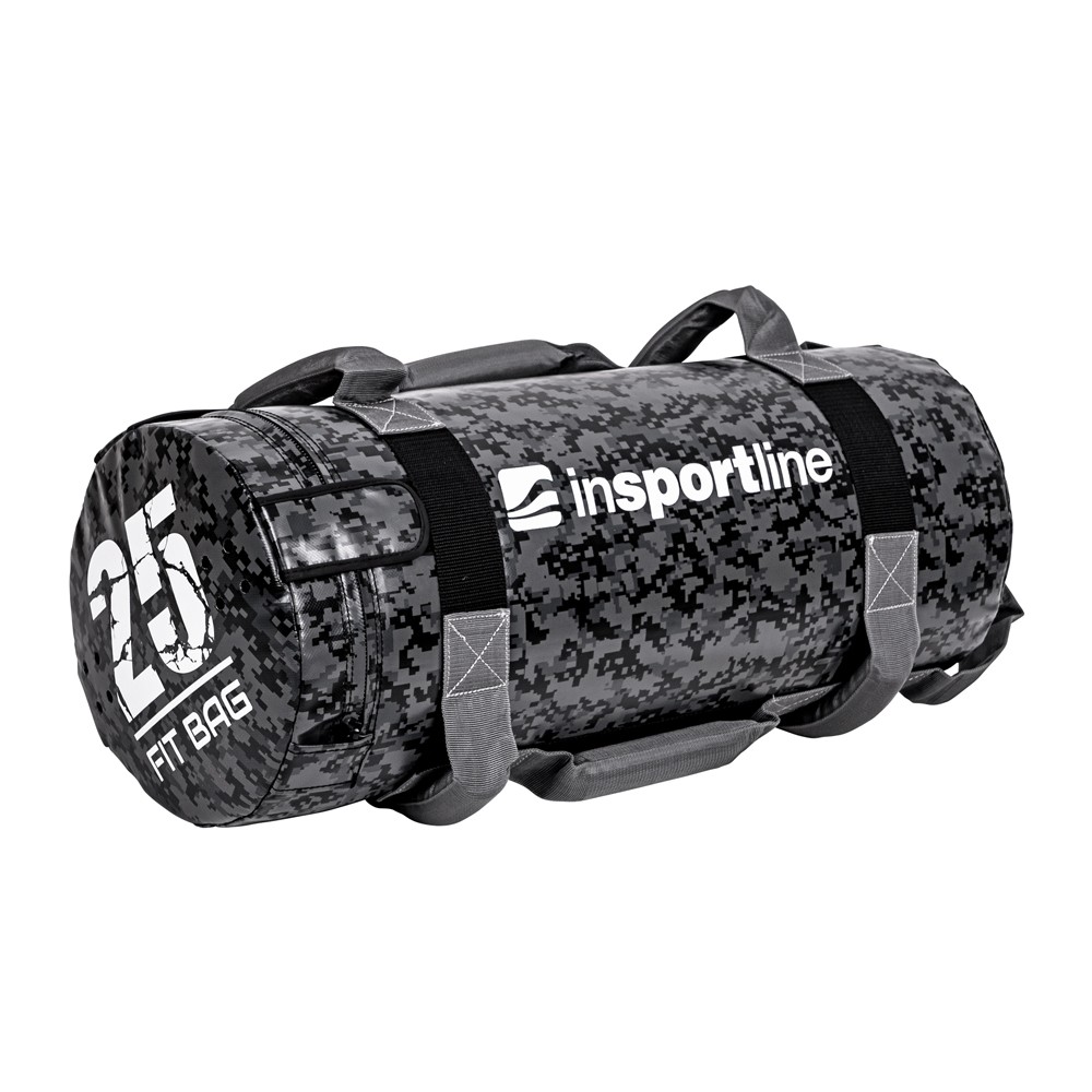 Erősítő zsák fogantyúkkal inSPORTline Fitbag Camu 25 kg Insportline