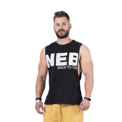 Férfi atlétatrikó Nebbia Back to the Hardcore tank top 144  fekete Nebbia