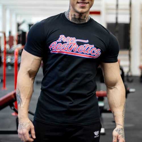 Férfi fitness póló Iron Aesthetics BASEBALL