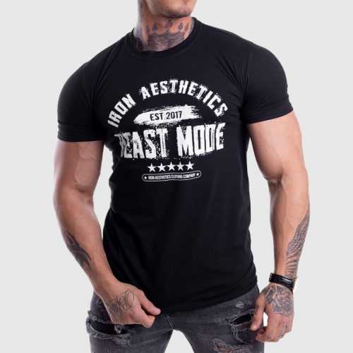 Férfi fitness póló Iron Aesthetics Beast Mode Est. 2017