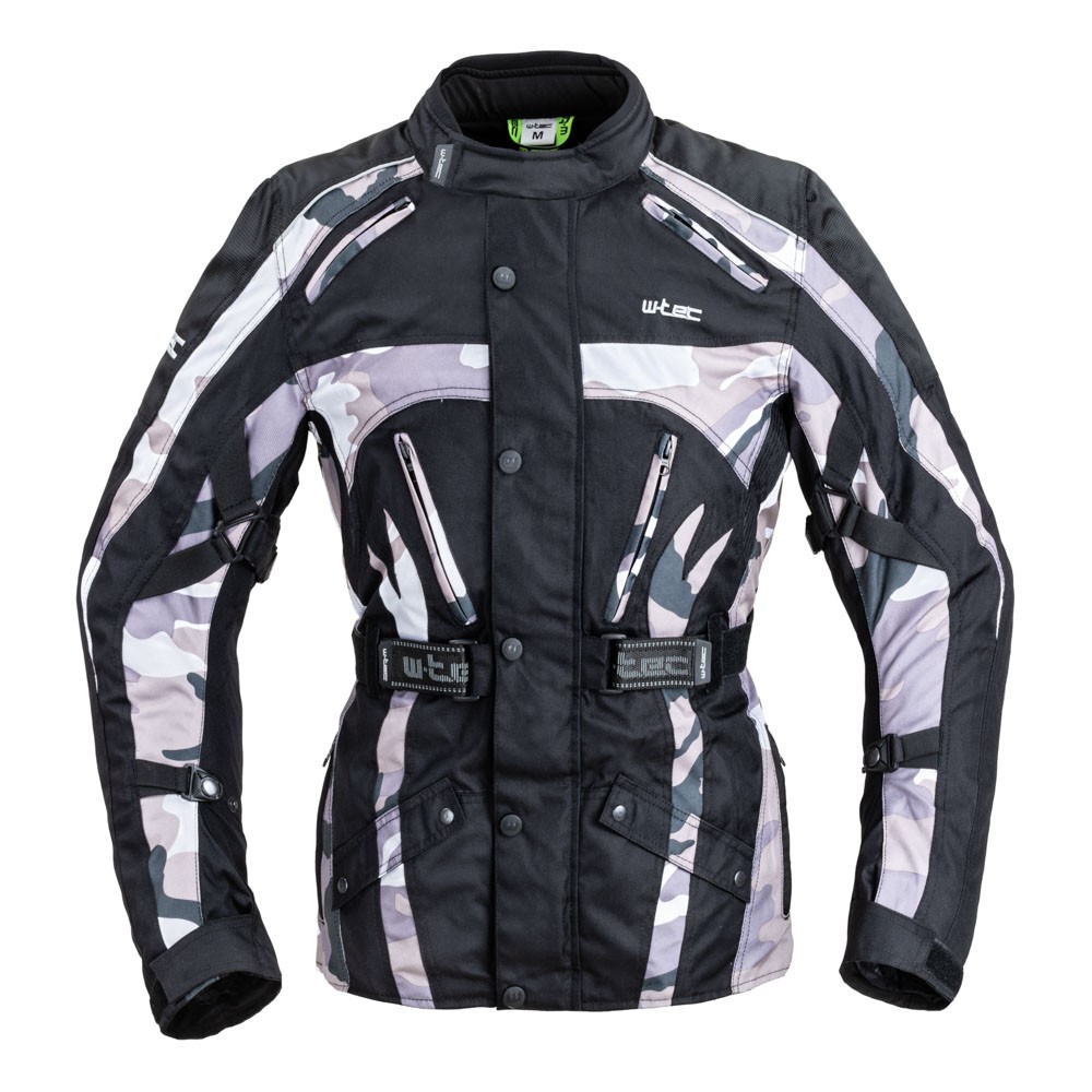 Férfi motoros kabát W-TEC Troopa  Black terep  5XL W-tec