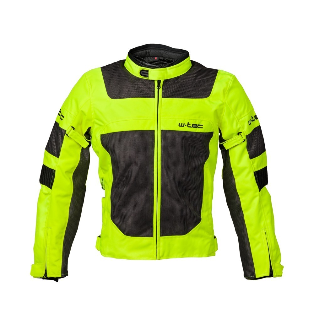 Férfi nyári motoros kabát W-TEC Fonteller  Sárga-Szürke  4XL W-tec