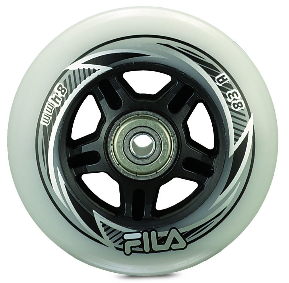 Fila görkorcsolya kerekek 84 mm/83A+ABEC7+Alu távtartó 8mm Fila