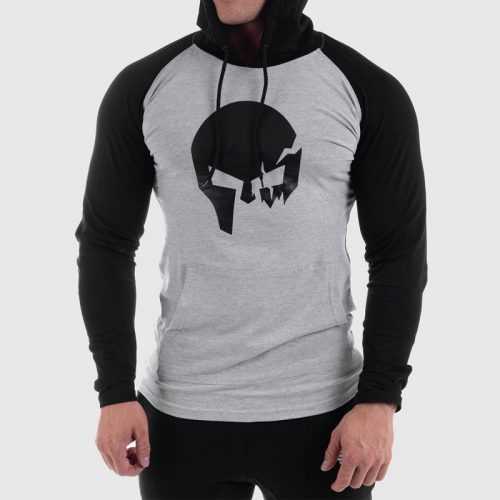 Fitness pulóver cipzár nélkül Iron Aesthetics Skull SLEEVE