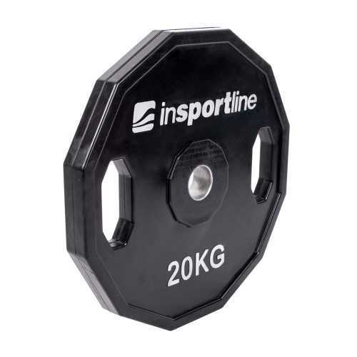 Gumírozott súlyzótárcsa inSPORTline Ruberton 20 kg Insportline