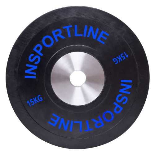 Gumis súlytárcsa inSPORTline Bumper Plate 15 kg Insportline