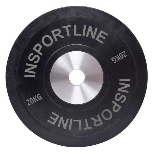 Gumis súlytárcsa inSPORTline Bumper Plate 20 kg Insportline