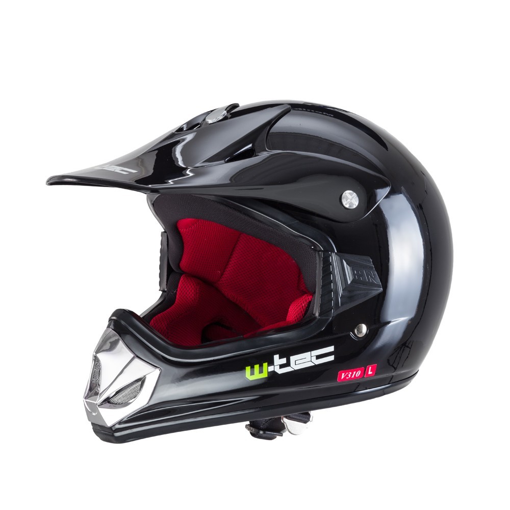 Gyermek bukósisak W-TEC V310  tiszta fekete  S (49-50) W-tec