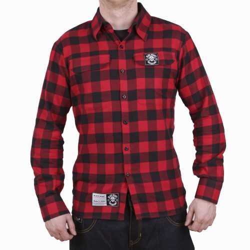 Hosszú ujjú ing BLACK HEART Redneck  piros  XXL Black heart