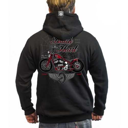 Kapucnis pulóver BLACK HEART Red Baron Chopper  3XL  fekete Black heart