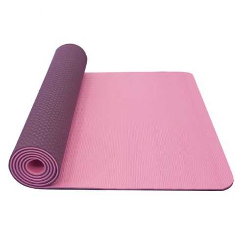 Kétrétegű jógamatrac Yate Yoga Mat TPE New  rózsaszín Yate
