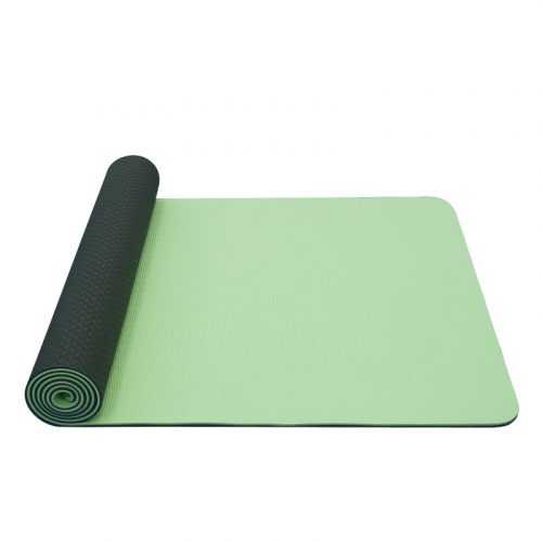 Kétrétegű jógamatrac Yate Yoga Mat TPE New  zöld Yate