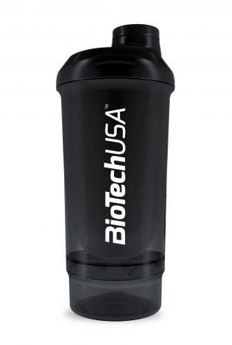 Keverőpalack Biotech Wave+ Compact 500 ml (+150 ml)  füstös Biotech