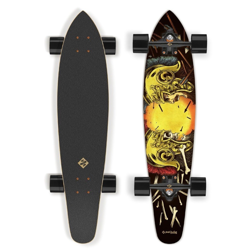 Longboard Street Surfing Kicktail - Spartans 36" Street surfing