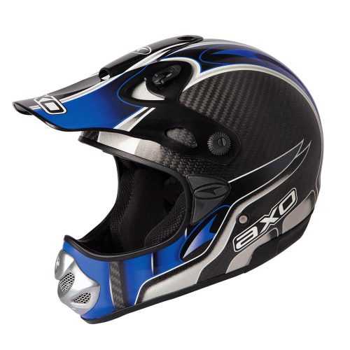 Motocross bukósisak AXO MM Carbon Evo  kék  XS (53-54) Axo