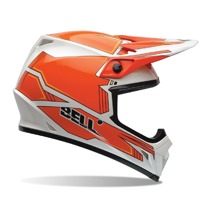 Motocross bukósisak BELL MX-9  narancssárga-fehér  L(59-60) Bell