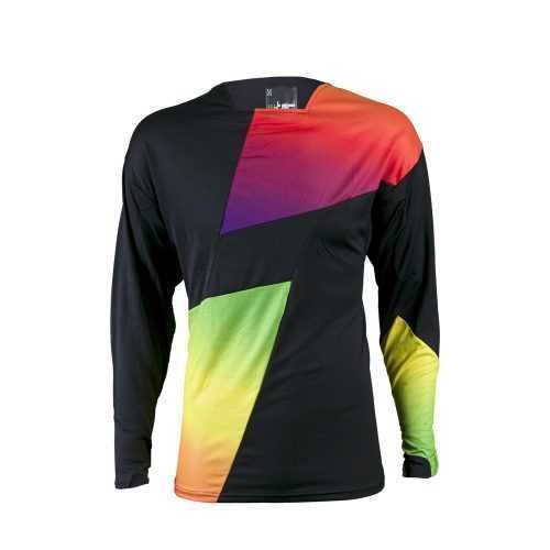 Motocross felső W-TEC NF-5100  fekete-spektrum  S W-tec