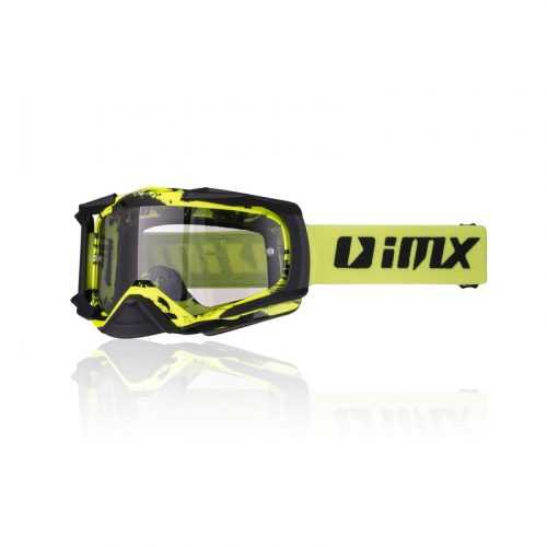 Motocross szemüveg iMX Dust Graphic  Fluo Sárga-Fekete Matt Imx