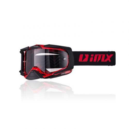 Motocross szemüveg iMX Dust Graphic  Piros-Fekete Matt Imx