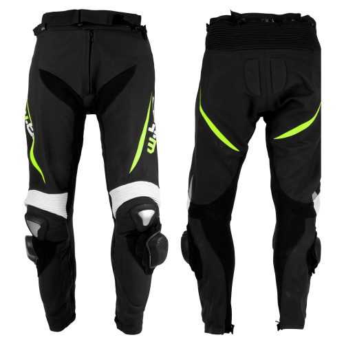 Motoros bőrnadrág W-TEC Vector  fekete-fluo  4XL W-tec