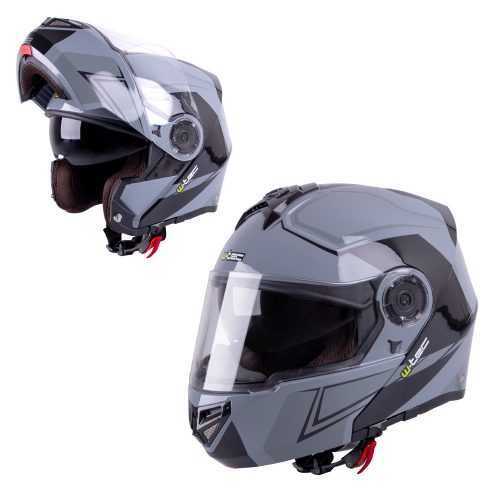 Motoros bukósisak W-TEC V270  fekete-szürke  S (55-56) W-tec
