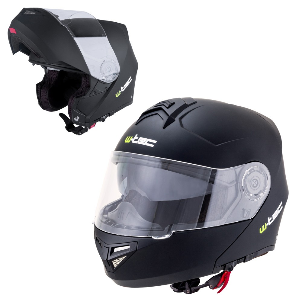 Motoros bukósisak W-TEC V270  matt fekete  XS (53-54) W-tec