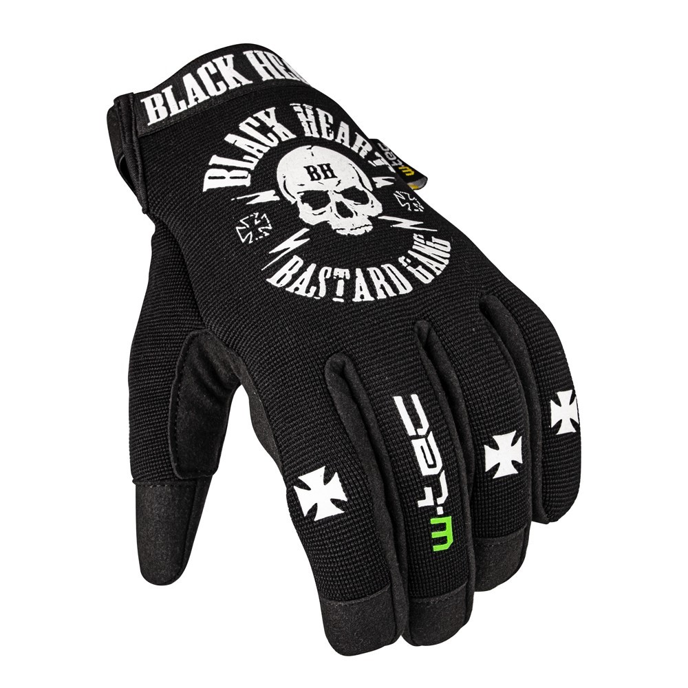 Motoros kesztyű W-TEC Black Heart Radegester  fekete  M W-tec