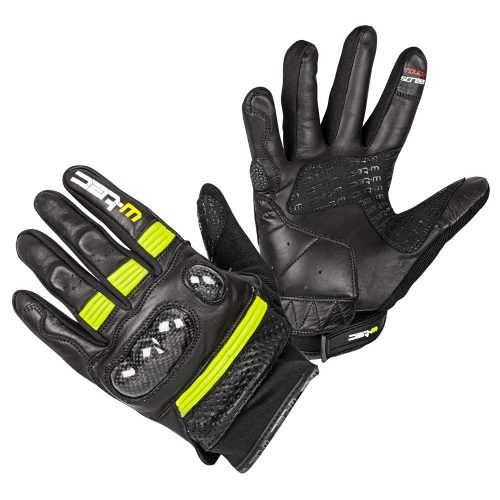 Motoros kesztyű W-TEC Rushin  Fekete-Fluo Sárga  3XL W-tec