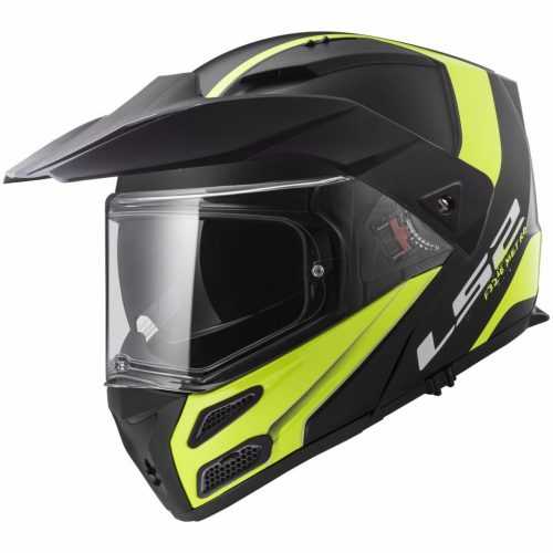 Motoros sisak LS2 FF324 Metro Rapid Matt Black Yellow P/J Ls2