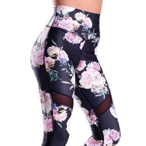 Női leggings Mesh FLOWERS - Iron Aesthetics