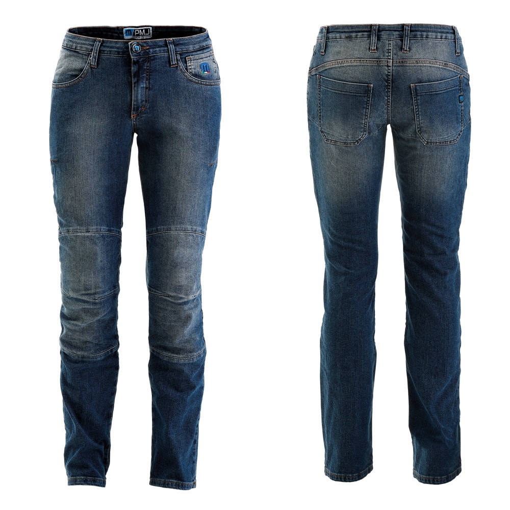 Női motoros farmer PMJ Carolina CE  kék  26 Pmj promo jeans