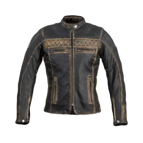 Női motoros kabát W-TEC Kusniqua  vintage barna  L W-tec