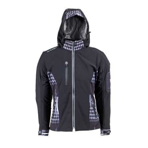 Női softshell motoros kabát W-TEC NF-2781  fekete-szürke  L W-tec