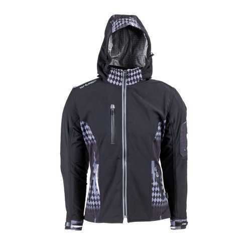 Női softshell motoros kabát W-TEC NF-2781  fekete-szürke  XL W-tec