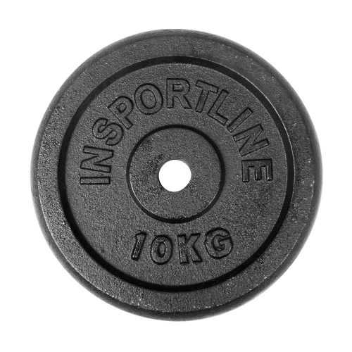 Öntöttvas súlyzótárcsa inSPORTline Castblack 10 kg Insportline