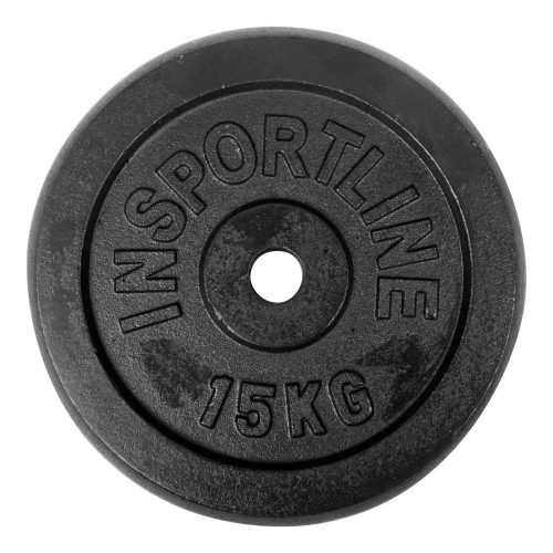 Öntöttvas súlyzótárcsa inSPORTline Castblack 15 kg Insportline