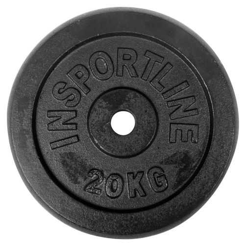 Öntöttvas súlyzótárcsa inSPORTline Castblack 20 kg Insportline