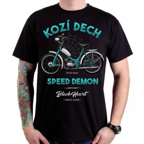 Póló BLACK HEART Kozí dech  fekete  XL Black heart
