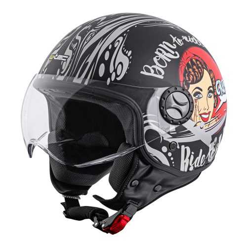 Robogósisak W-TEC FS-701BG Black Ride  fekete-fehér  XL(61-62) W-tec