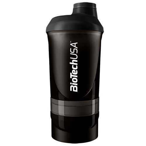 Shaker Wave+ fekete füst 600ml (+200 +150) Biotech