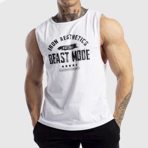 Ujjatlan férfi fitness póló Iron Aesthetics Beast Mode Est. 2017