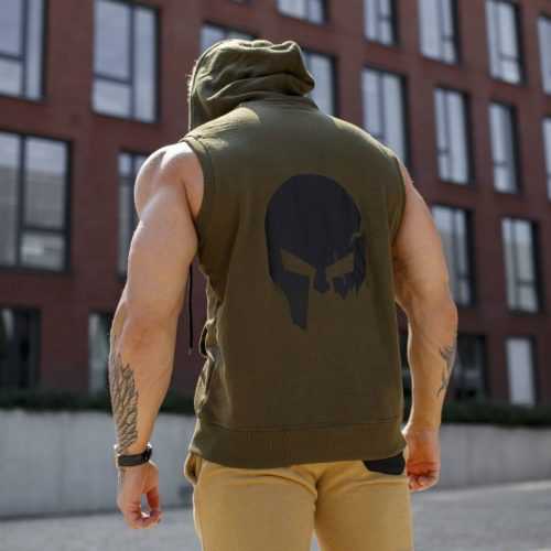 Ujjatlan pulóver Iron Aesthetics Sleeveless Skull