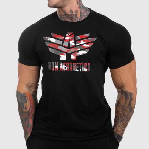 Ultrasoft póló Iron Aesthetics Red Camo