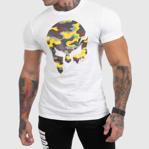 Ultrasoft póló Iron Aesthetics Skull Yellow Camo