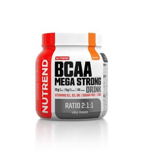 Aminosav Nutrend BCAA Mega Strong Drink (2:1:1) 400g  narancs Nutrend