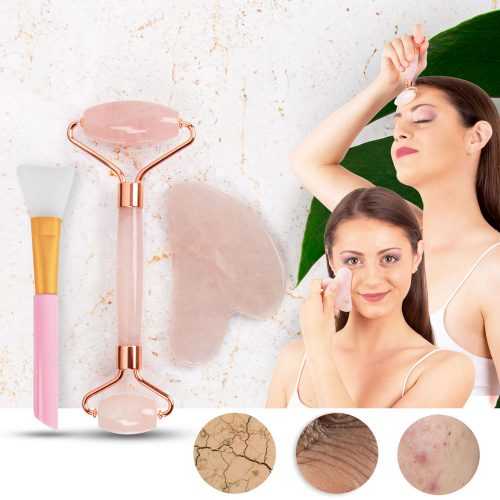 Arc masszírozó roller és Gua Sha szett inSPORTline Rosado Pro Set Insportline