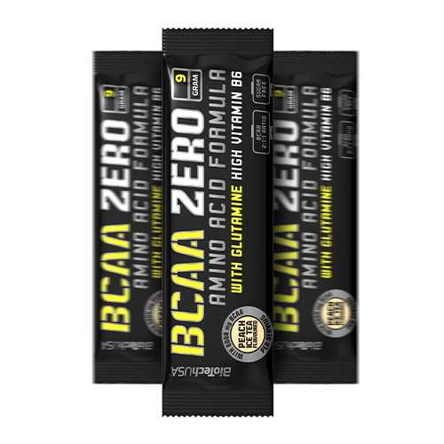 BCAA ZERO aminosav 9 g  barackos ice tea Biotech