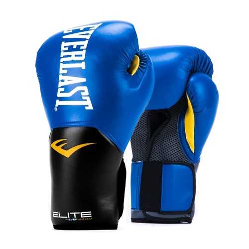 Boxkesztyű Everlast Elite Training Gloves v2  kék  L(14oz) Everlast